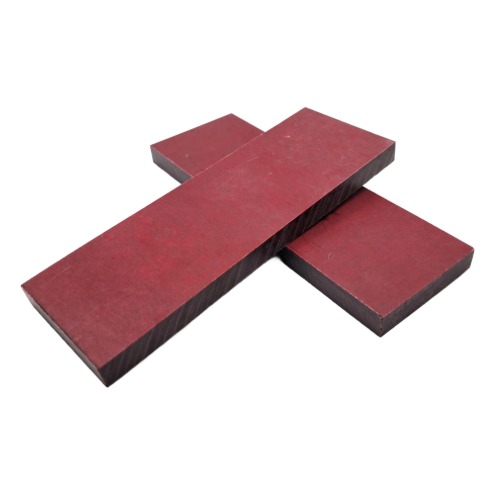 Placchette in micarta – Rosso e Nero 120x40x8 mm - immagine 2